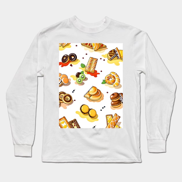 I LOVE PASTRIES Long Sleeve T-Shirt by HAIFAHARIS